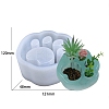 Cat Paw Print Planter DIY Food Grade Silicone Molds PW-WG37183-01-1