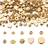  Jewelry 200Pcs 10 Style Brass Beads KK-PJ0001-24-2