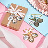 DIY Oval Blank Dome Wedding Bouquet Photo Charms Alloy Brooche Making Kit JEWB-AB00030-2