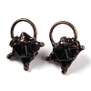 Natural Obsidian Merkaba Star Pendants G-C144-02R-05-1