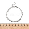 304 Stainless Steel Satellite Chains Multi-strand Bracelets for Men Women BJEW-Q038-11P-5