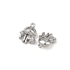 Brass Micro Pave Cubic Zirconia Pendants KK-K407-17P-2