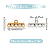 80Pcs 2 Colors Tibetan Style Alloy Chandelier Component Links FIND-GO0003-11B-2