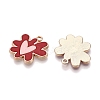 Rack Plating Alloy Enamel Pendants ENAM-N056-344C-2