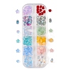 120Pcs 12 Style Imitation Jade Glass Beads GLAA-FS0001-21-1