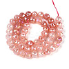 Anti-Tarnish Electroplate Glass Beads Strands GLAA-N064-8mm-06-3