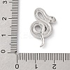 Brass Pave Clear Cubic Zirconia Pendants KK-V016-16P-3
