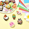 15Pcs 15 Styles Easter Theme Food Grade Eco-Friendly Silicone Beads SIL-CJ0002-71-5