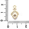 Brass Micro Pave Cubic Zirconia Pendants KK-T070-48G-3