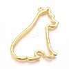Zinc Alloy Open Back Bezel Pendants PALLOY-D199-12G-1