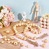 60Pcs 3 Styles Natural Wood European Beads WOOD-OC0003-59-5