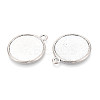 Tibetan Style Alloy Pendants Cabochon Settings PALLOY-N178-12AS-F-2