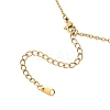 3Pcs 3 Styles Flower Alloy Enamel Pendant 304 Stainless Steel Cable Chain Necklaces for Women NJEW-JN05551-6