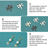 40Pcs 4 Colors 304 Stainless Steel Charms STAS-DC0009-80-4