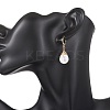 Teardrop Brass Leverback Earrings EJEW-JE06896-4