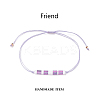 Glass Seed Link Bracelet BJEW-JB08894-02-2