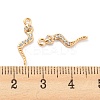 Brass Micro Pave Cubic Zirconia Pendants KK-E090-03G-3