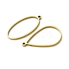 10Pcs 201 Stainless Steel Open Back Bezel Pendant Sets STAS-B101-06B-G-3