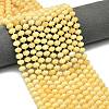 Natural Yellow Jade Beads Strands G-P573-A50-01-1