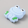 Frog Food Grade Eco-Friendly Silicone Focal Beads LS-SIL-WH0006-29D-2