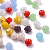 500Pcs 10 Style Opaque Solid Color & Electroplate Glass Beads EGLA-YW0001-20B-5