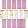 Glitter Self Adhesive Waterproof Hot Stamping Stickers DIY-PH0001-95-1