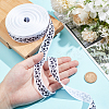 25 Yards Sport Theme Polyester Football Printed Grosgrain Ribbon SRIB-WH0011-290A-3