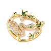 Brass Micro Pave Cubic Zirconia Pendants LS-KK-M326-03G-2