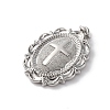 Brass Pendants with Jump Ring KK-V016-09P-2