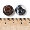 Tow Tone Acrylic European Beads OACR-C040-07-3