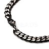 Ion Plating(IP) Matte Style 304 Stainless Steel Cuban Link Chain Necklaces for Men NJEW-B116-05B-3