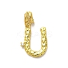 Rack Plating Brass Micro Pave Cubic Zirconia European Dangle Charms KK-L210-015G-U-1