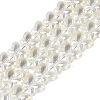 Baking Paint Electroplate Transparent Glass Beads Strands EGLA-Q136-03A-01-1