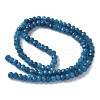 Dyed Natural Malaysia Jade Rondelle Beads Strands X-G-E316-2x4mm-54-4