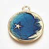 Alloy Enamel Pendants ENAM-Q428-08A-1