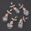 Mixed Shape Glass Bottle Big Pendants HJEW-JM00261-1