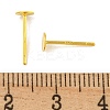 925 Sterling Silver Flat Pad  Stud Earring Findings STER-K167-045C-G-3