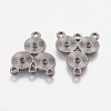 Alloy Rhinestone Connector Settings EA10684Y-NFB-2