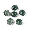 Natural Green Aventurine Footprint Figurines DJEW-N003-02H-1