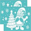 Self-Adhesive Silk Screen Printing Stencil DIY-WH0337-017-1