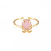 Brass Micro Pave Clear Cubic Zirconia Cuff Rings RJEW-S045-086-NR-2