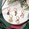 Christmas Theme Iron Dreadlocks Beads OHAR-JH00042-2