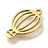 201 Stainless Steel Pendants STAS-R136-07G-2