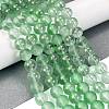 Frosted Transparent Glass Bead Strands X1-GLAA-P065-8mm-04-1