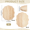 Lace Edged Oval Wood Display Pedestals ODIS-WH0025-280B-2
