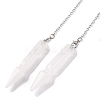 Natural Quartz Crystal Pointed Dowsing Pendulums G-Q184-04E-P-1