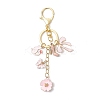 Cat Shape with Flower Alloy Enamel Keychains KEYC-JKC01407-01-2