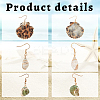 3 Pairs 3 Styles Natural Shell Dangle Earrings EJEW-AN0002-76-3