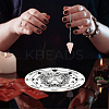 AHADEMAKER 1Pc Cone/Spike/Pendulum Natural Rose Quartz Stone Pendants DIY-GA0004-24I-5
