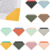 12Pcs 12 Colors PU Leather Diamond Shape Bookmarks AJEW-CL0001-22-1